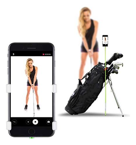 Selfiegolf Registro De Golf Swing - Soporte Para Teléfono Ce