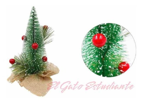 Arbolito De Navidad Decorativo Con Guirnaldas Incluidas