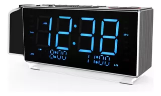 Reloj Despertador Proyector Led Grande Con Radio Y Humedad