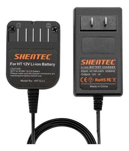 Shentec - Batera De Iones De Litio Y Cargador Para Hitachi B