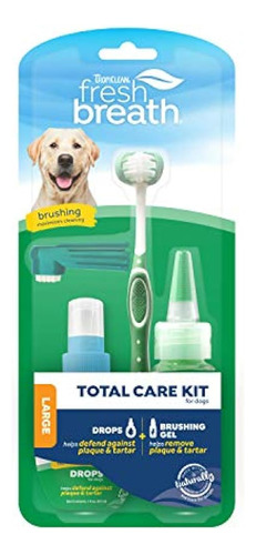 Tropiclean Fresh Breath No Brush Kit De Cuidado Total Para P