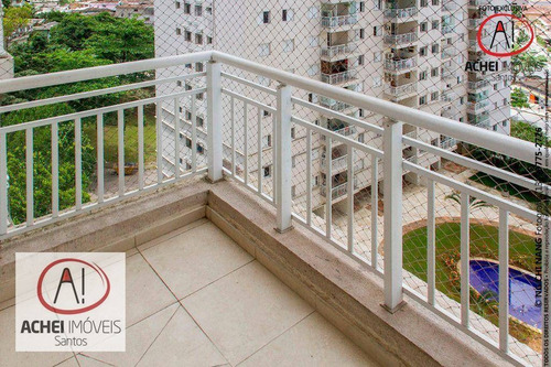Imagem 11 de 30 de Apartamento Com 2 Dormitórios, Sala Com Sacada, Lazer Completo, 1 Vaga À Venda, 64 M² Por R$ 455.000 - Marapé - Santos/sp - Ap10953