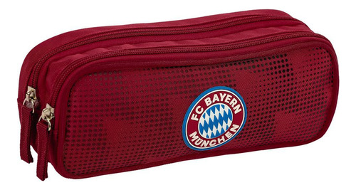 Estojo 2 Compartimentos Bayern X01 - Vermelho E Preto