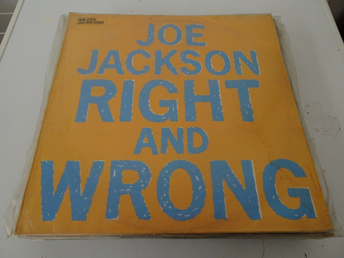 Joe Jackson - Right And Wrong - Vinilo Maxi 45 Rpm - España