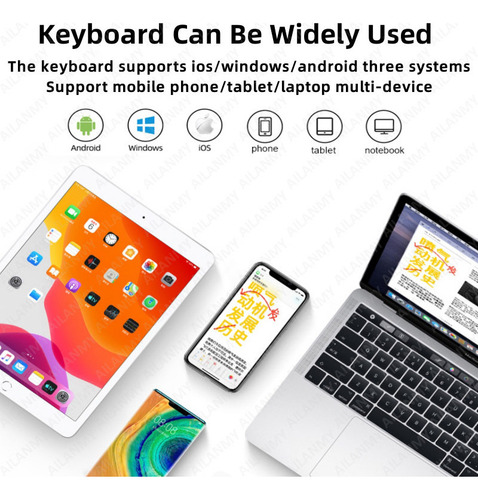 Funda Universal Con Teclado Y Mouse For Tablet De 8-11