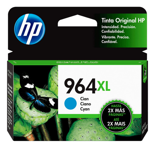 Cartucho De Tinta Hp 964xl Cian 3ja54al