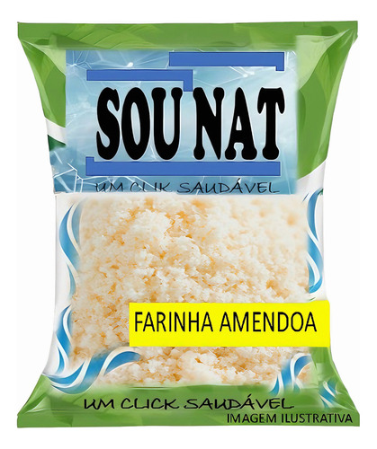 Farinha De Amendoa 1kg Vistoriado Natural Sem Mistural