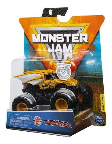 Mini Veículo 1:64 Monster Jam Dragonoid 2025 Sunny