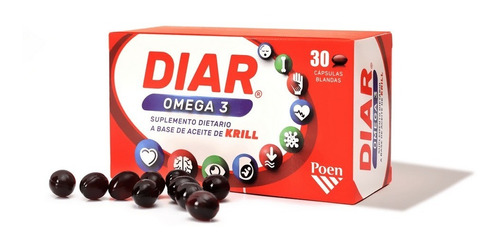 Diar Omega 3 Suplemento De Aceite De Krill Puro X 30 Caps