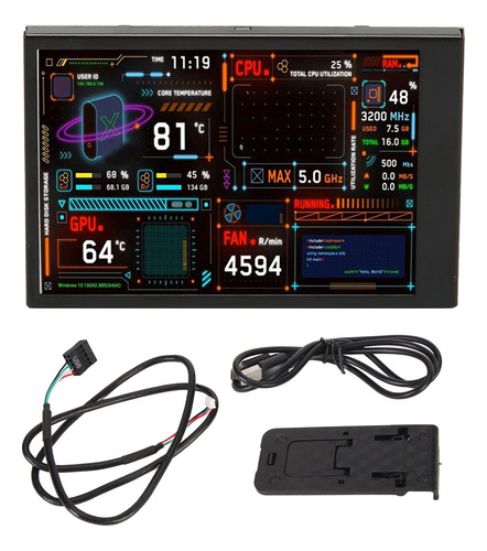 Monitor De Computadora Temp 3.5 Pulgadas Ips Dual Usb C, Edi
