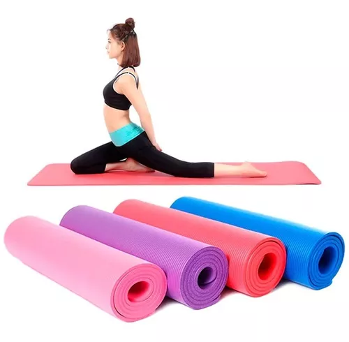 Esterilla antideslizante de goma EVA para Yoga, colchoneta deportiva de 4MM  de grosor para hacer ejercicio, Yoga, Pilates y gimnasia, equipo de Fitness