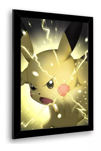 Quadro Pokemon 1 Geração Poster Anime sem moldura