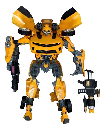 Robô Transformers Bumblebee Carro Camaro Amarelo Robot 5