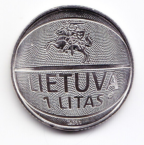 Lituania Moneda 1 Litas 2011 Campeonato De Baloncesto
