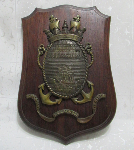 Escudo Placa Naval Bronce Rompehielos A.r.a Gral San Martin