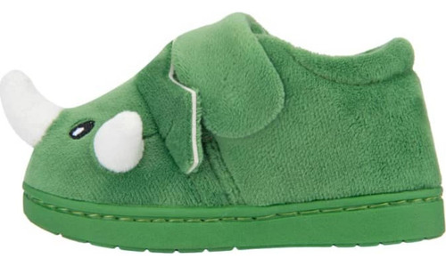 Pantufla Dinosaurio Velcro Niños Schatz Kids Verde
