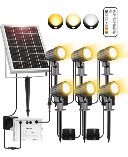 6 En 1 Lamparas Solares Para Jardin Exteriores Foco Remote