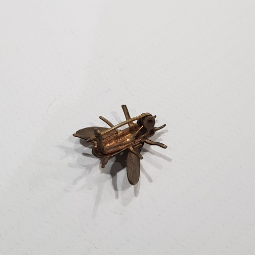 Imagen 3 de 5 de Antiguo Pin Abeja Broche Bronce 1920 Mag 59846