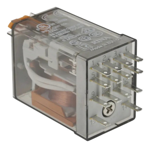 Mini Rele 14 Pines 24vac 7a Serie 55.34.8.024.0040 Finder