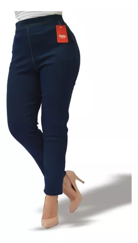 Pantalon Dama Mezclilla Extra Elastico A La Cintura Platine