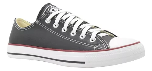 Tenis Adulto Unissex Converse All Star Preto Couro