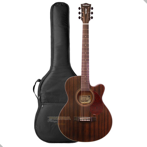 Violão Aço Eletrico Waldman Fcex440 Bk Preto + Capa