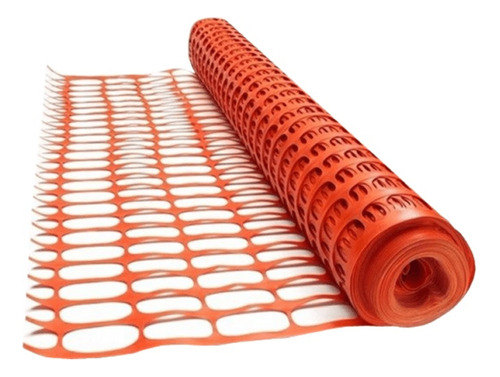 Malla Plastica De Seguridad 1mt. X 50 Mts. - 65*35 - 100 Gr.