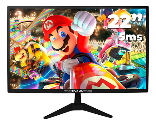 Monitor Gamer Ultra Slim Fino Led 22'' 5ms 60hz Full Hd Cor Preto