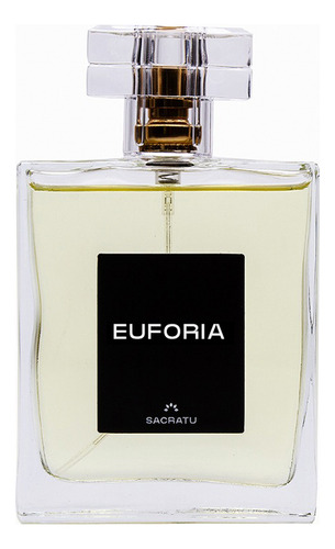 Euforia Perfume Feminino Ambar Intenso Insp Olympea Fixação Alta Duração Prolongada Feromonios Sacratu Eau de Parfum 100 Ml