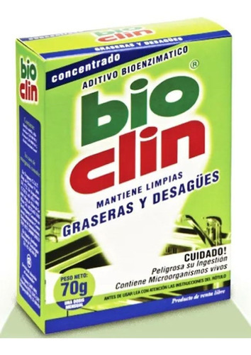 Bioclin Limpiador De Graseras Y Desagues Aditivo Enzimático