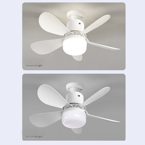 Ventilador De Techo Moderno Con Control De Bombilla Led 30w