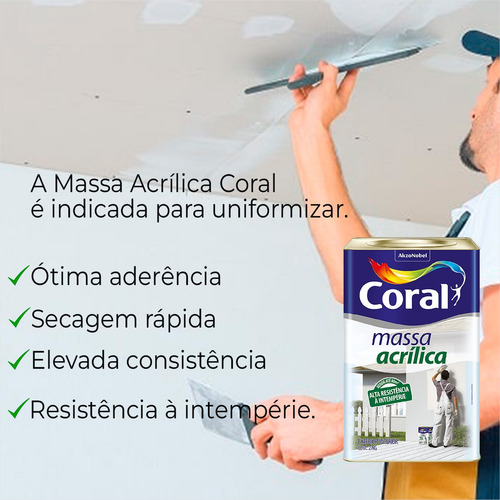 Masa acrílica 25 kg - Coral