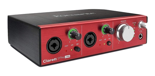 Placa De Sonido Focusrite Clarett 2 Pre Usb 10 In 4 Out