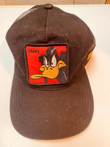 Gorra Daffy Duck Pato Lucas Negra