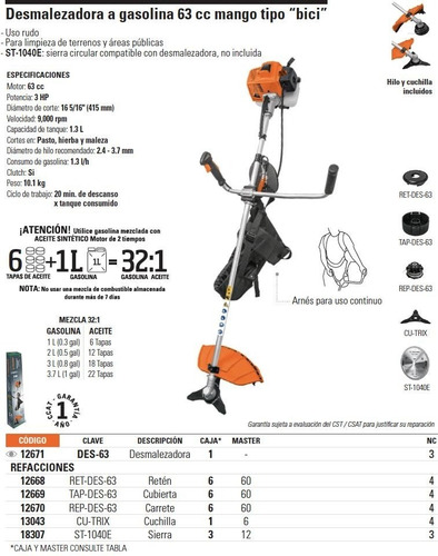 Imagen 2 de 4 de Carrete Des-63 Truper 12670