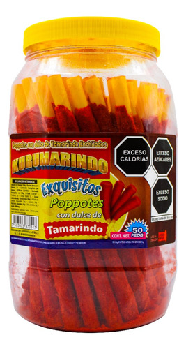Banderilla De Tamarindo Con Chile Kurumarindo 50 Piezas