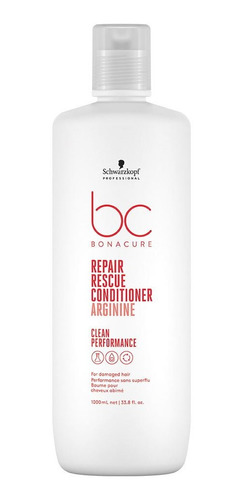 Acondicionador Schwarzkopf Bc Repair Rescue 1000 Ml