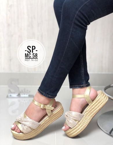 Hermosa Sandalia Para Dama De Plaforma, Calidad
