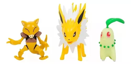 Pack c/ 3 Bonecos Pokémon Battle Figure Set - Jazwares