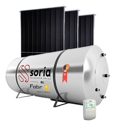 Aquecedor Solar Banho Boiler 400 L | 03 Placas | Controlador