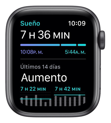 Imagen 5 de 9 de Apple Watch SE (GPS + Cellular, 44mm) - Caja de aluminio color gris espacial - Correa deportiva Negra