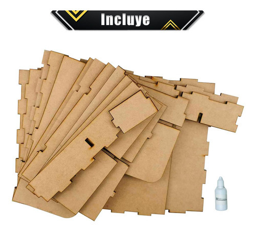 Imagen 7 de 8 de Organizador De Vasos Cafetería Oficina Mdf Corte Laser