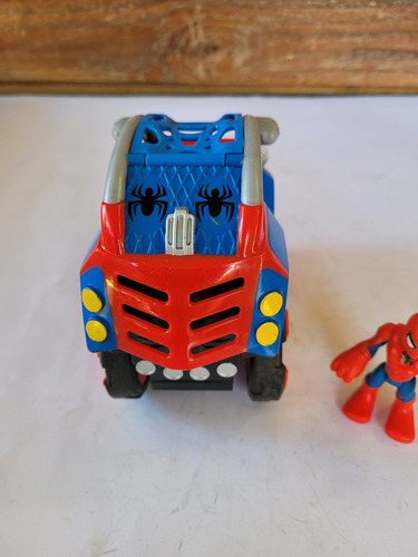 Spiderman Adventures Playskool Heroes Flip-out Stunt Buggy (Usado)