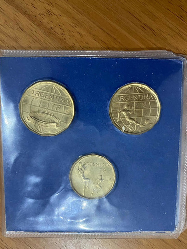 Blister De 3 Monedas Argentina 1978