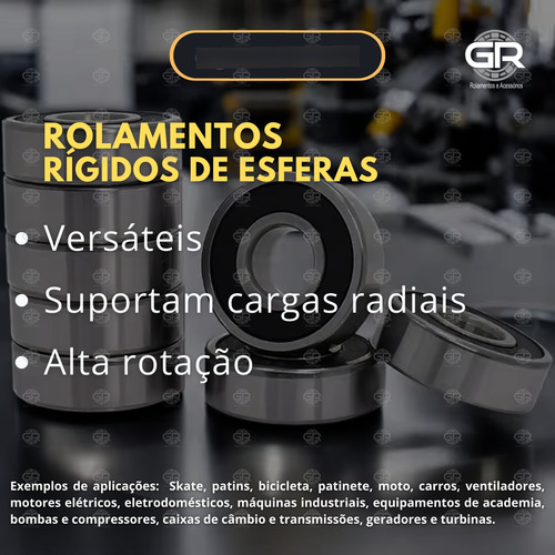 Rolamento Rigido De Esferas 6006-2rs - 30x55x13 Kit 2 Peças