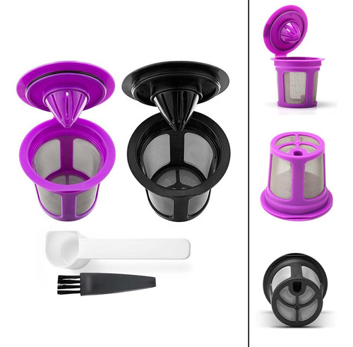 Paquete De 2 Filtros De Cápsulas De Café Reutilizables Para