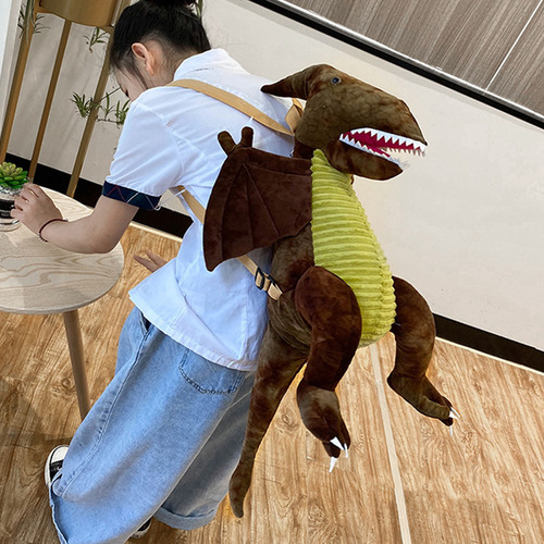 Mochila Con Forma De Dinosaurio Empalmado Con Dibujos Animad