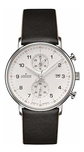 Reloj De Plata Junghans Forma C Chronoscope Cuarzo Matt | Pi