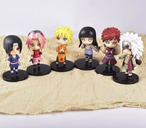 Kit 12 Bonecos Naruto Itachi Sasuke Kakashi Action Figure