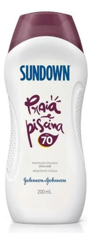 Protetor Solar Corpo E Rosto Sundown Fps70 200ml